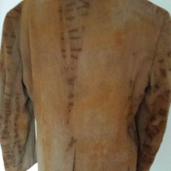 Vintage Cashmerel Wool jacket suit coat blazer brown gray camel 42 44 large XL - Picture 9 of 12